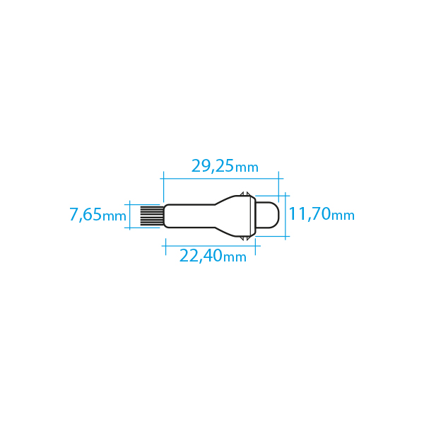 Mini módulo 1 LED RGB 0.30W 5V con lupa 60º para empotrar taladro 12 mm