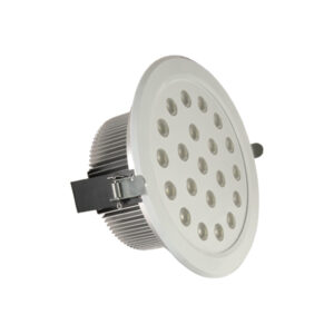 Downlight 21 LED EDISON empotrar redondo 30W 230V color lacado en blanco Super Disipador