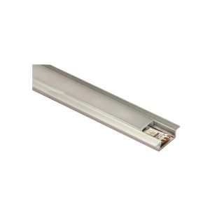 Perfil empotrar GL de aluminio para tira led 22x6 mm