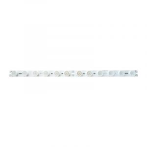 Tira rígida aluminio 15W 24V 3000K 500X24 mm de alta disipación 1550 Lm con lupa 15ºX70º
