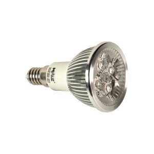 Bombilla LED DICROICA E-14P M-LUZ 5W 230V 3000°K (4 leds de 1,25W)