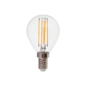 Bombilla LED Esférica GL filamento COB E-14P 4W 230V 3000°K