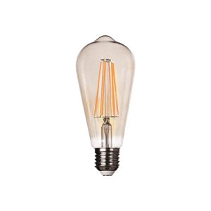 Bombilla LED ST64 GL filamento COB E-27P 7W 230V 2200°K REGULABLE