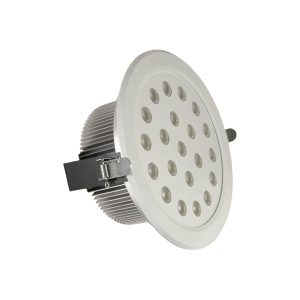Downlight 21 LED EDISON empotrar redondo 30W 230V 3000ºK color lacado en blanco, SUPER DISíPADOR