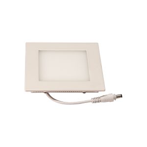 Downlight empotrar cuadrado 6W 230V 3000ºK color lacado en blanco