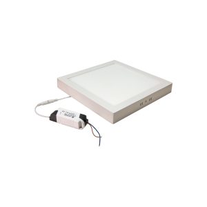 Downlight superficie cuadrado 25W 230V 3000ºK color lacado en blanco