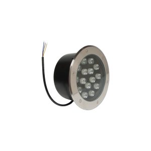 Foco led exterior empotrable en suelo 15W 230V embellecedor acero inoxidable