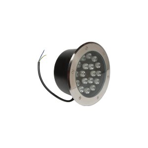 Foco led exterior empotrable en suelo 18W 230V embellecedor acero inoxidable