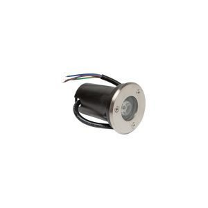 Foco led exterior empotrable en suelo 1W 230V embellecedor acero inoxidable