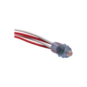 Mini módulo 1 LED 0.18W 12V Rosa con lupa 60º para empotrar taladro 9 mm