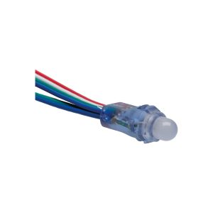 Mini módulo 1 LED RGB 0.30W 5V con lupa 60º para empotrar taladro 12 mm