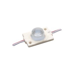 Módulo 1 LED 1.5W 12V 3000ºK con lupa 15ºx65º y con adhesivo