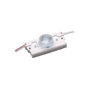 Módulo 1 LED 2.8W 12V 6000ºK con lupa 12ºx56º ALTA PROTECCION CONTRA SUBIDAS DE TENSION y con adhesivo