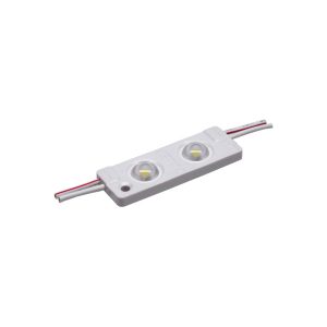 Módulo 2 LED 1W 12V 6000ºK con lupa 160º ALTA PROTECCION CONTRA SUBIDAS DE TENSION y con adhesivo