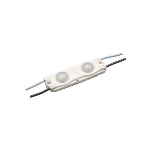 Módulo 2 LED 1W SMD2835 IP-65 12V 6000ºK con lupa 160º y con adhesivo