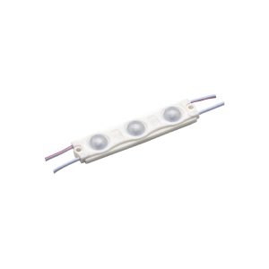 Módulo 3 LED 1.5W SMD2835 IP-65 12V 6000ºK con lupa 160º y con adhesivo