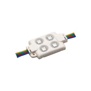 Módulo 4 LED 1.25W 12V RGB con 120º y con adhesivo