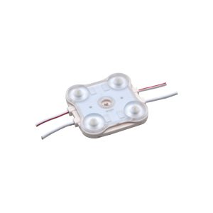 Módulo 4 LED 2W 12V 3000ºK con lupa 160º y con adhesivo