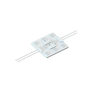 Módulo 8 LED 9W 12V 3000ºK con lupa 175º ALTA PROTECCION CONTRA SUBIDAS DE TENSION y con adhesivo