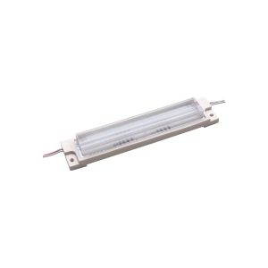 Módulo LED 7.2W 24V 6000ºK con lupa 10ºx60º ALTA PROTECCION CONTRA SUBIDAS DE TENSION y con adhesivo
