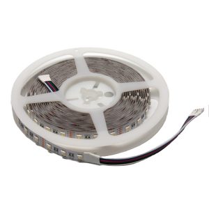 Tira LED 14,4W 12V RGB+W  60 LED SMD5050 IP20
