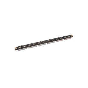 Tira LED rígida RGB de 36W, 24V CC, con 12 LEDs de 3W y 6 disipadores de aluminio para alta disipación térmica.  IP20.