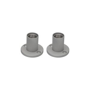 Soporte techo para tubo neón de silicona 18mm 2 puntos 2 piezas