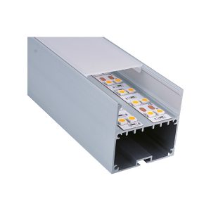 Perfil superficie GL de aluminio para tira led  50x50 mm