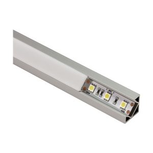 Perfil superficie esquina GL de aluminio para tira led  19x19 mm.