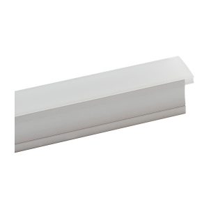 Difusor PVC Mate, para perfil de aluminio 23X20mm