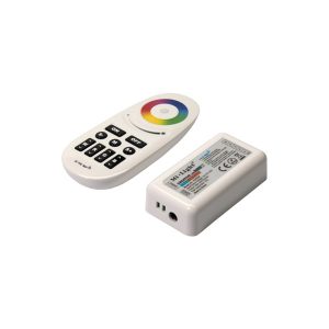 Programador RGB+W  RF multicional 4 canal, entrada/salida 12V (120w),24V(240W), mando incluido, IP20, 10 Amp.