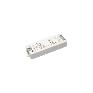 Programador RF multicional 1 canal, entrada/salida 12V (180w),24V(360W), mando no incluido, IP20, 15 Amp.,admite pulsador