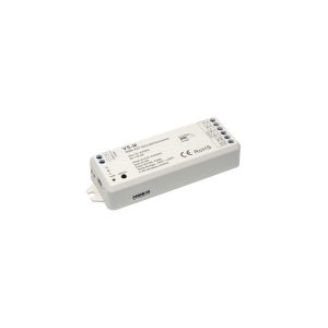 Programador RF  multicional 5 canales, entrada/salida 12V (5x60W),24V(5x120W), mando no incluido, IP20, 5x5 Amp.