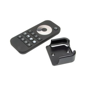 Mando a distancia RF monocanal negro, regulacion de 0-100%, 4 escenas y 4 zonas