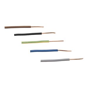 Hilo unipolar PVC rígido 1x0,75 mm. MARRÓN