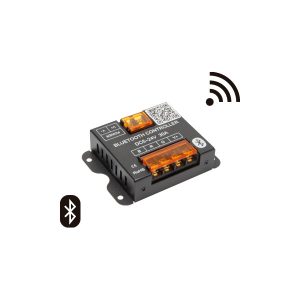 Programador RGB Bluetooth multicional 3 canales, entrada/salida 12V (3x120W),24V(3x240W),  IP20, 3x10 Amp., app HappyLighing