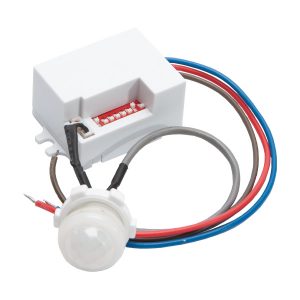 Detector proximidad para empotrar PIR , blanco,  230V (100W LED, 300W Incandescente)
