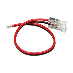 Accesorio empalmador rápido a corriente con 150 mm. cable y 1 clip de union para tira LED COB RGB de 10 mm