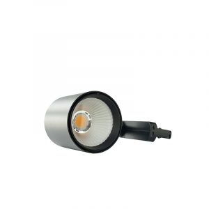 foco carril trifásico NEGRO 20W 230V  3000ºK óptica 36º, IP44