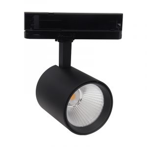 foco carril trifásico NEGRO 30W 230V  2700ºK óptica 36º, IP44