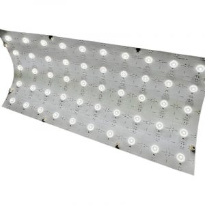 Panel led flexible 250x500mm.  50 led con lupa 170º 10W24V 6000K, IP20