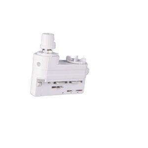 Adaptador foco serie "C" para carril trifásico 4 conductores negro