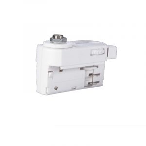 Adaptador foco serie "E" para carril trifásico 4 conductores negro