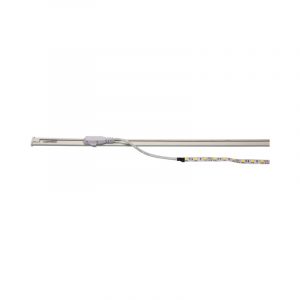 Perfil electrificado para led mini de superficie 1 metro con imán, para 12V o 24V