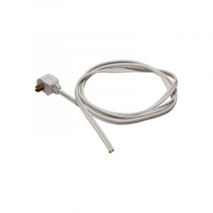 Conexión-alimentación tira led con 1 metro cable y clavija, para carril electrificado mini de empotrar, para 12V o 24V, blanco, IP20
