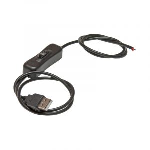 Conexión USB de 1 m. con interruptor para alimentacion tira LED a 5V