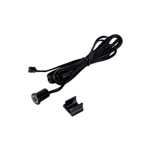 Interruptor regulador táctil negro 12V-24V para iluminación LED. Permite encender, apagar y regular la intensidad mediante un suave toque.